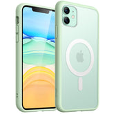 JETech Magnetic Case for iPhone 11 6.1-Inch Compatible with MagSafe, Translucent Matte Back Slim Shockproof Phone Cover (Green)